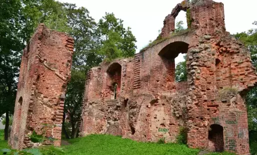 Ruiny zamku, zamek w Dobrej