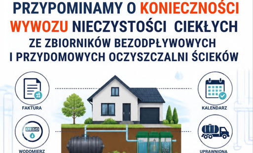 Zdjęcie do Wyw&oacute;z nieczystości ciekłych ze zbiornik&oacute;w bezodpływowych i przydomowych oczyszczalni ściek&oacute;w 