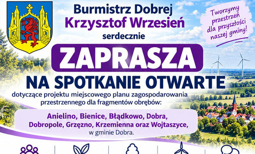 Zdjęcie do Zaproszenie na spotkanie otwarte dotyczące projektu miejscowego planu zagospodarowania przestrzennego